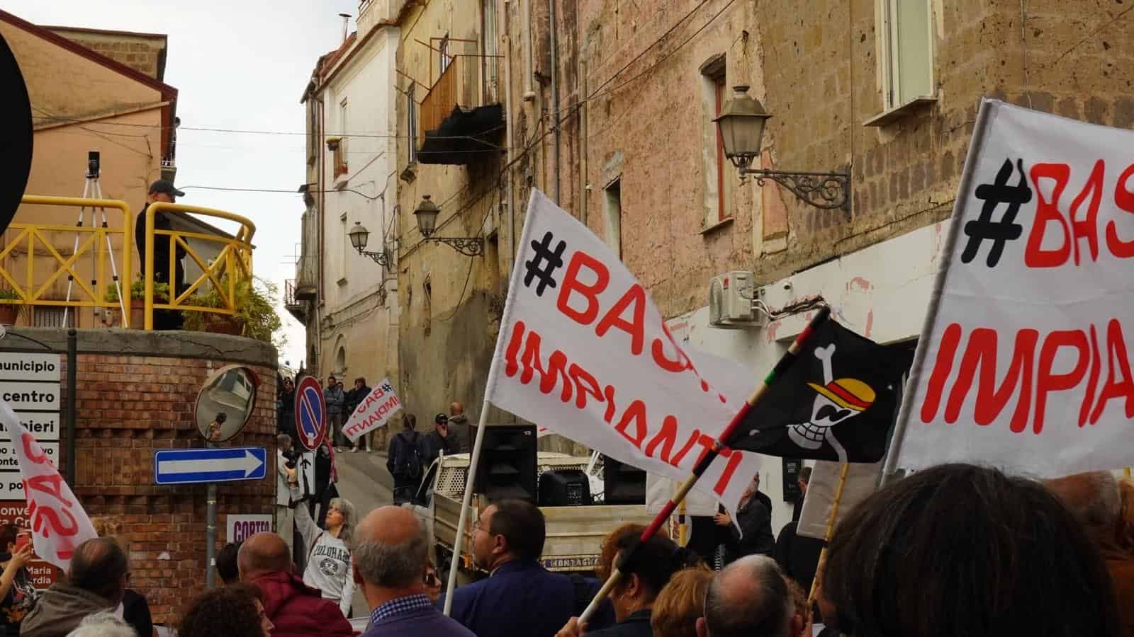Le mobilitazioni del movimento #BastaImpianti per la tutela del territorio